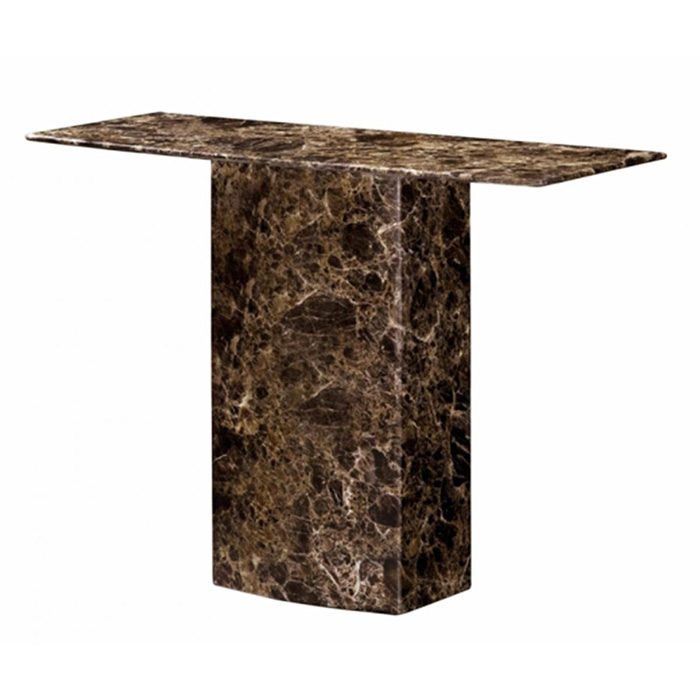 Kiev Marble Console Table Natural Stone with Lacquer Finish